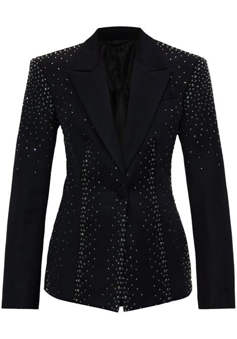 Black crystal-embellished blazer The attico - women